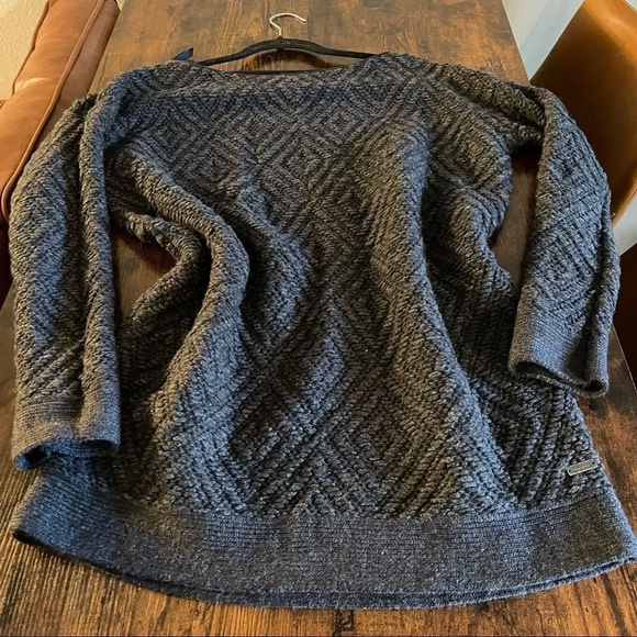 maison scotch thick material dark grey sweater - Picture 13 of 13